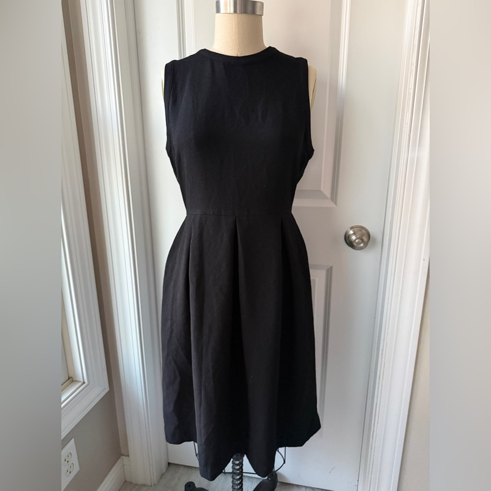 Who What Wear Black Pleated Dress